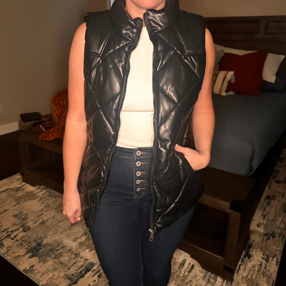 Black Puffer Vest